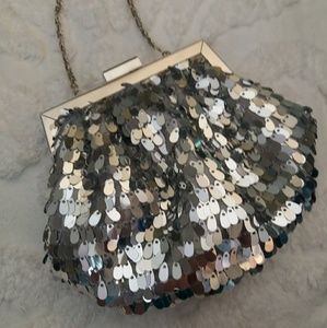 Style and Co Silver Glitter Bag